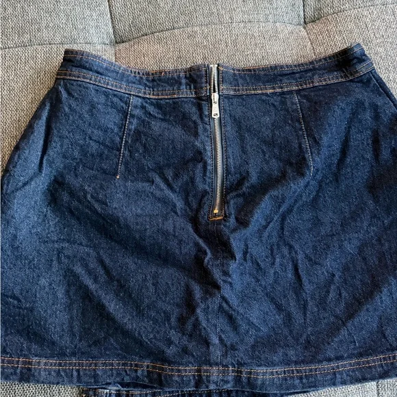 Avec Les Filles Indigo Denim Skirt - Picture 5 of 8